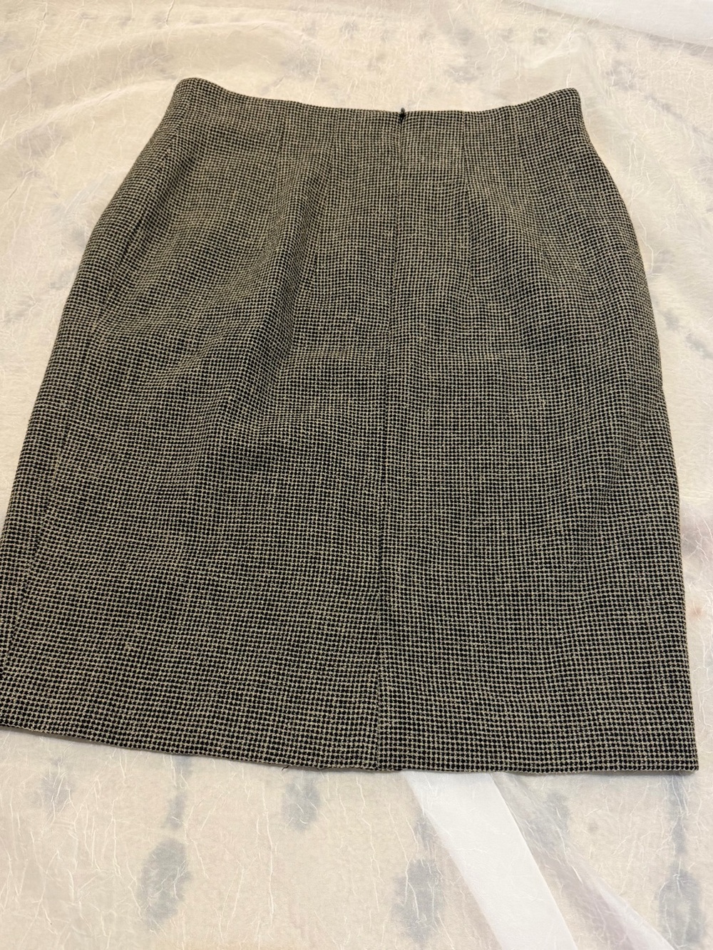90s Portara Tailored Black & Tan Pencil Skirt